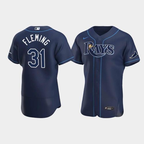 Josh Fleming 31 Tampa Bay Rays Navy Alternate Jersey Jersey