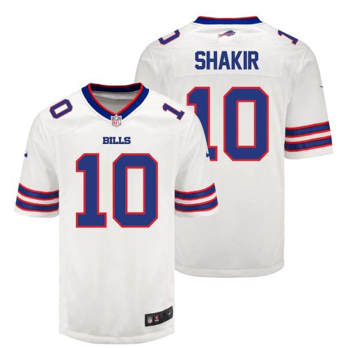 Khalil Shakir 10 Buffalo Bills Men Away Game Jersey - White