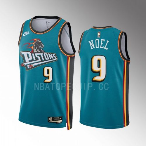 Detroit Pistons Nerlens Noel 2022-23 Classic Edition Teal 9 Jersey Swingman