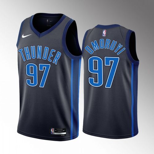 Eugene Omoruyi 97 Oklahoma City Thunder Black Jersey 2022-23 City Edition Swingman