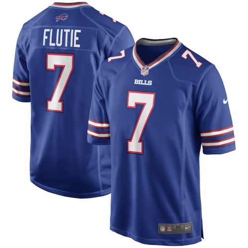 Doug Flutie 7 Buffalo Bills Men Game Retired Jersey - Royal