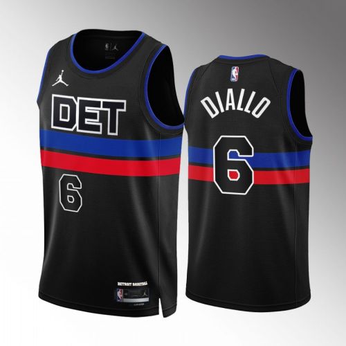 Hamidou Diallo 6 2022-23 Detroit Pistons Black Statement Edition Jersey Swingman