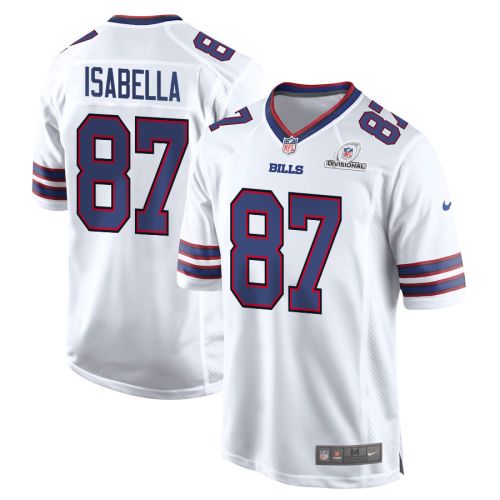 Andy Isabella 87 Buffalo Bills 2024 Divisional Patch Game Men Jersey - White