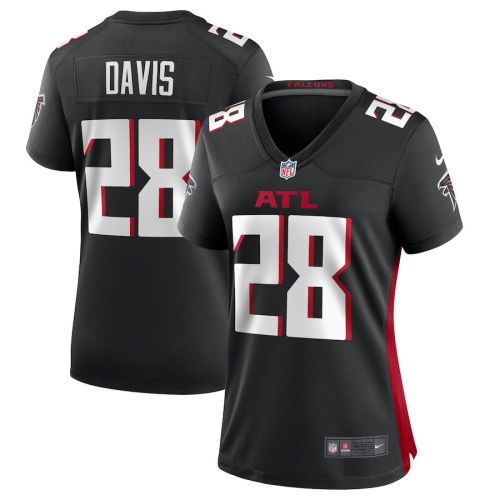 Mike Davis 28 Atlanta Falcons Game Women Jersey - Black