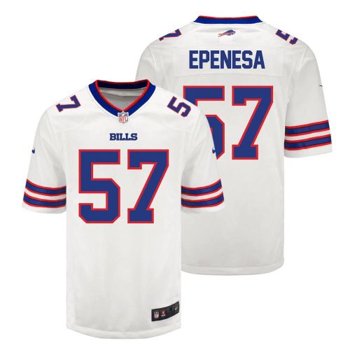 A.J. Epenesa 57 Buffalo Bills Men Away Game Jersey - White