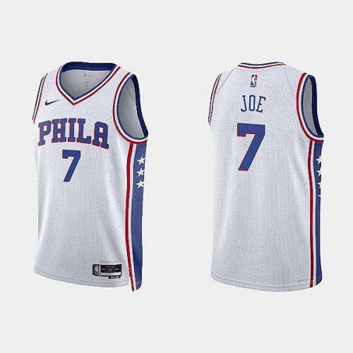 Philadelphia 76ers Isaiah Joe 7 2022-23 Association Edition White Men Jersey Swingman