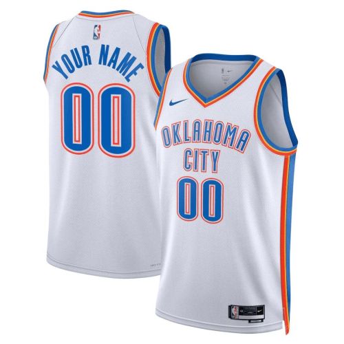 Oklahoma City Thunder Custom 00 Men 2022/23 Swingman Jersey - Association Edition