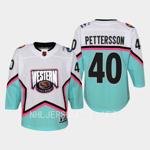 Elias Pettersson 40 Vancouver Canucks 2023 All-Star Game Jersey White Equipment