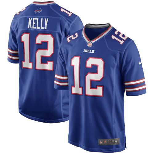 Jim Kelly 12 Buffalo Bills Men Game Retired Jersey - Royal