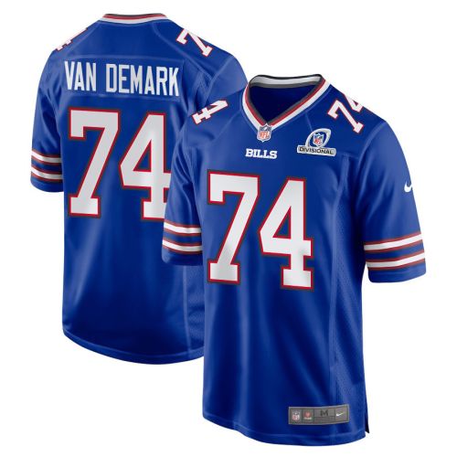 Ryan Van Demark 74 Buffalo Bills 2024 Divisional Patch Game Men Jersey - Royal