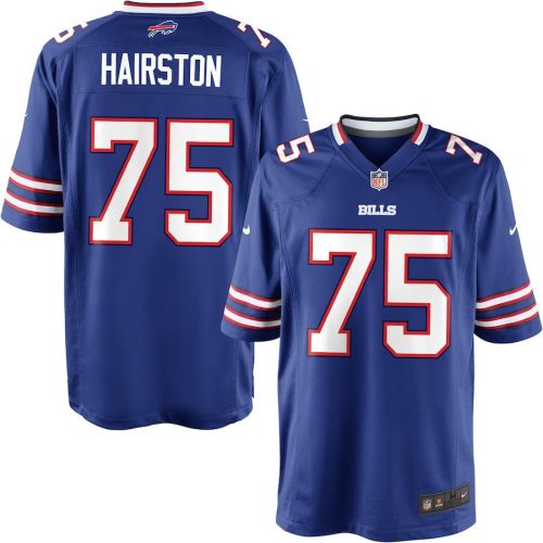 Chris Hairston 75 Buffalo Bills YOUTH Team Color Game Jersey