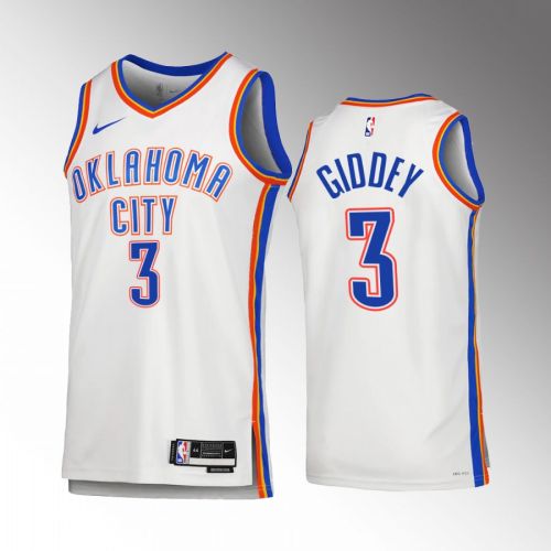 Oklahoma City Thunder Josh Giddey 3 2022-23 Association Edition White Jersey