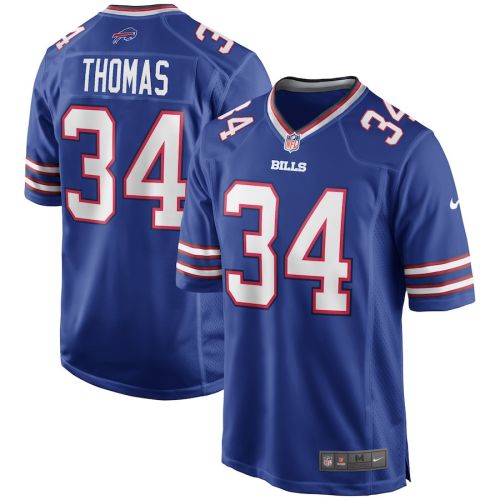 Thurman Thomas 34 Buffalo Bills Men Game Retired Jersey - Royal