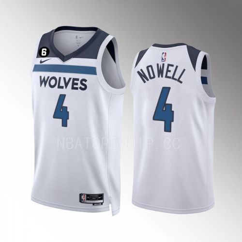 Jaylen Nowell 4 Minnesota Timberwolves 2022-23 Association Edition White Men Jersey Swingman