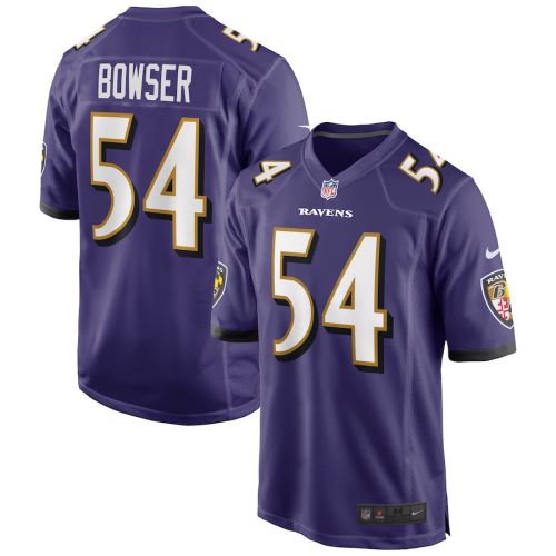 Tyus Bowser 54 Baltimore Ravens Men Game Jersey - Purple