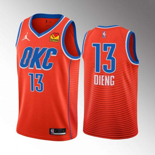 Oklahoma City Thunder Ousmane Dieng 13 2022-23 Statement Edition Orange Jersey Swingman