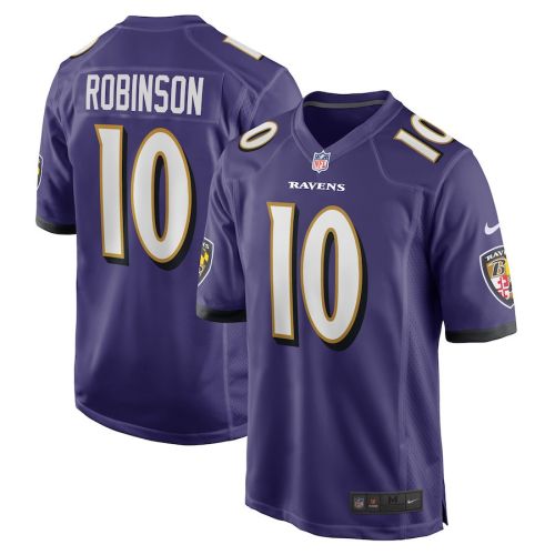 Demarcus Robinson Baltimore Ravens Game Player Jersey - Purple