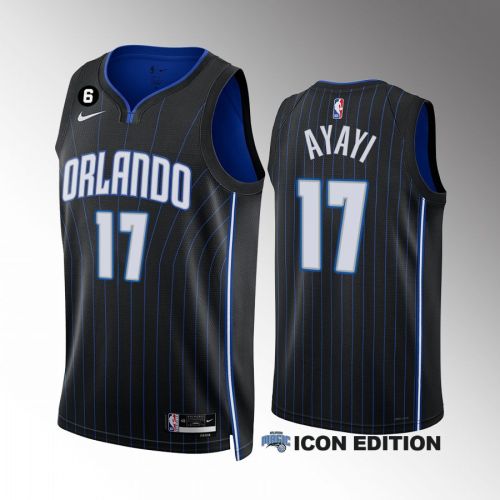 Orlando Magic Joel Ayayi 17 Icon Edition Black Jersey 2022-23 Swingman