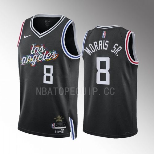 Los Angeles Clippers Marcus Morris Sr. 8 2022-23 City Edition Black Jersey Swingman