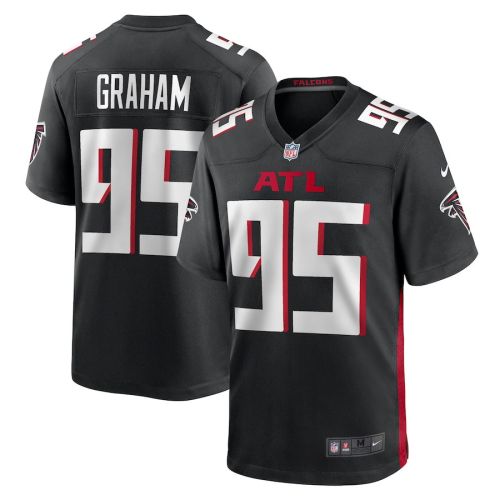 Ta'Quon Graham 95 Atlanta Falcons Men's Game Jersey - Black