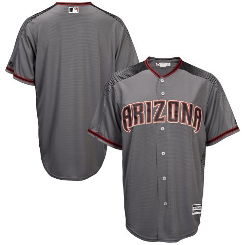 Men's Gray/Black Arizona Diamondbacks Fashion Official Cool Base Team Jersey Jersey