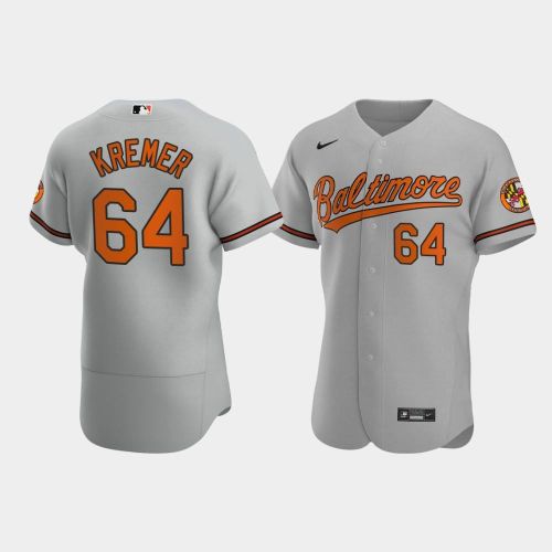 Dean Kremer 64 Baltimore Orioles Gray Road Jersey Jersey