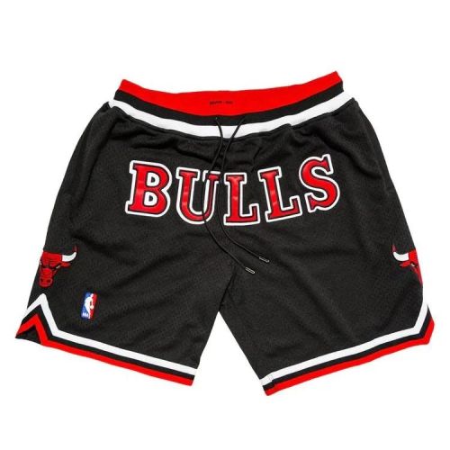 Chicago Bulls NBA Retro Shorts - Black/Red