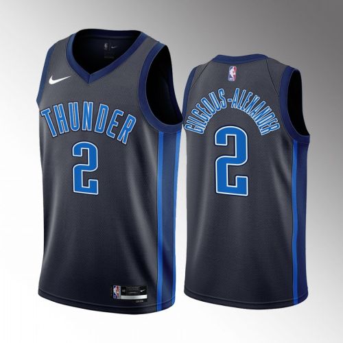 Oklahoma City Thunder Shai Gilgeous-Alexander 2 City Edition Black 2022-23 Men Jersey