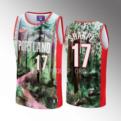 Shaedon Sharpe 17 Portland Trail Blazers NBA & KidSuper Studios Unisex Hometown Jersey