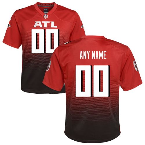 Atlanta Falcons Custom YOUTH Alternate Game Jersey - Red