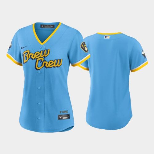 Milwaukee Brewers Powder Blue 2022-23 City Connect Women's Jersey