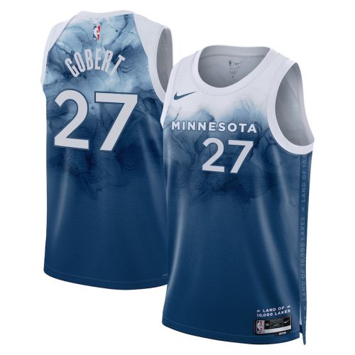 Rudy Gobert 27 Minnesota Timberwolves 2023/24 City Edition Swingman Jersey - Blue