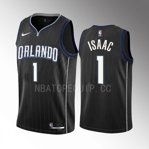 Jonathan Isaac 1 2022-23 Orlando Magic Black City Edition Men Jersey Swingman