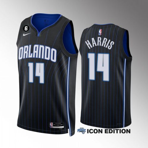 Orlando Magic Gary Harris 14 2022-23 Icon Edition Black Jersey Swingman