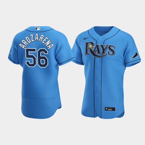 Men's Tampa Bay Rays Randy Arozarena 56 Light Blue Alternate Jersey Jersey