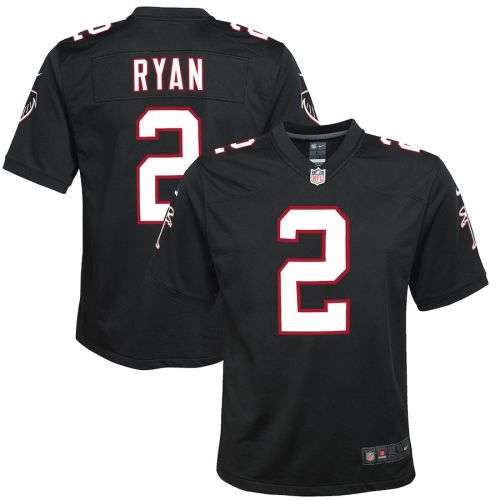 Matt Ryan 2 Atlanta Falcons YOUTH Throwback Game Jersey - Black