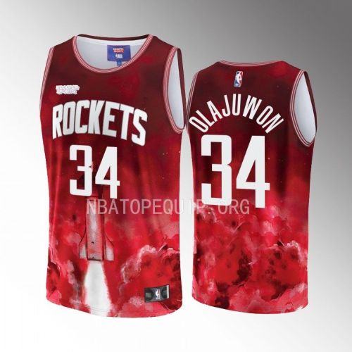 Hakeem Olajuwon 34 Houston Rockets NBA & KidSuper Studios Unisex Hometown Jersey