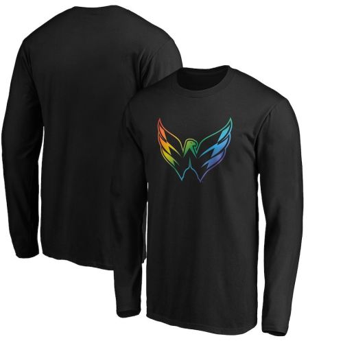 Washington Capitals Team Pride Logo Long Sleeve T-Shirt - Black