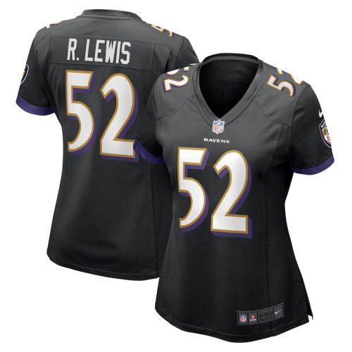 Ray Lewis 52 Baltimore Ravens Women's Retired Player Jersey - Black