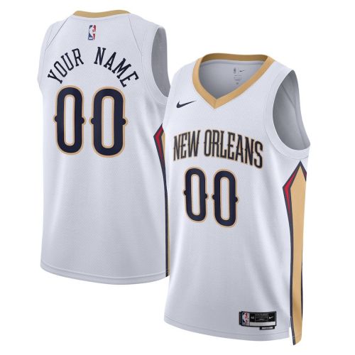 New Orleans Pelicans Custom 00 Men 2022/23 Swingman Jersey - Association Edition