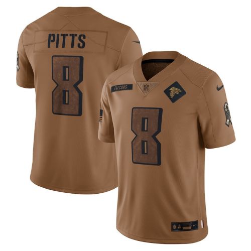 Kyle Pitts 8 Atlanta Falcons Men 2023 Salute To Service Limited Jersey - Brown