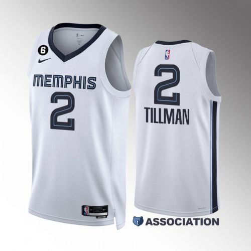 Xavier Tillman 2 Memphis Grizzlies 2022-23 Association Edition White Jersey