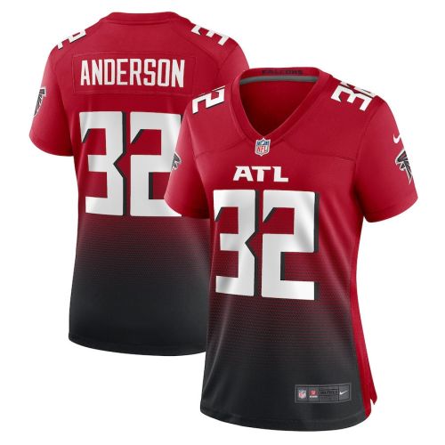 Jamal Anderson 32 Atlanta Falcons Women Retired Game Jersey - Red