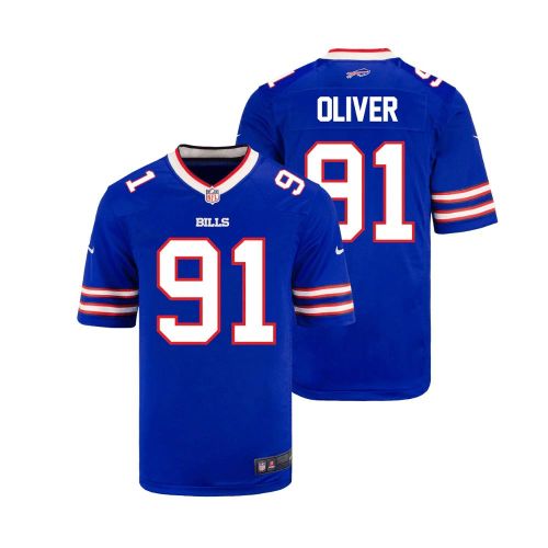 Ed Oliver 91 Buffalo Bills YOUTH Home Game Jersey - Royal