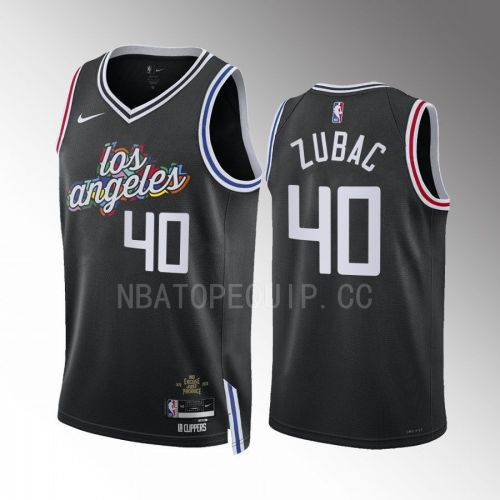 Los Angeles Clippers Ivica Zubac 40 2022-23 City Edition Black Jersey Swingman