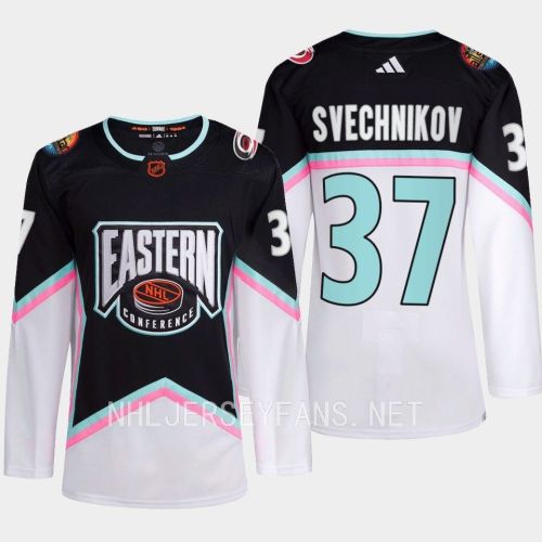 Andrei Svechnikov 37 Carolina Hurricanes Black Jersey 2023 All-Star Eastern Conference