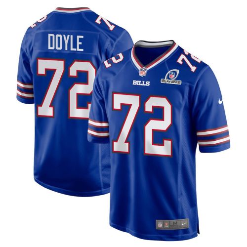 Tommy Doyle 72 Buffalo Bills 2023 Playoffs Patch Game Men Jersey - Royal