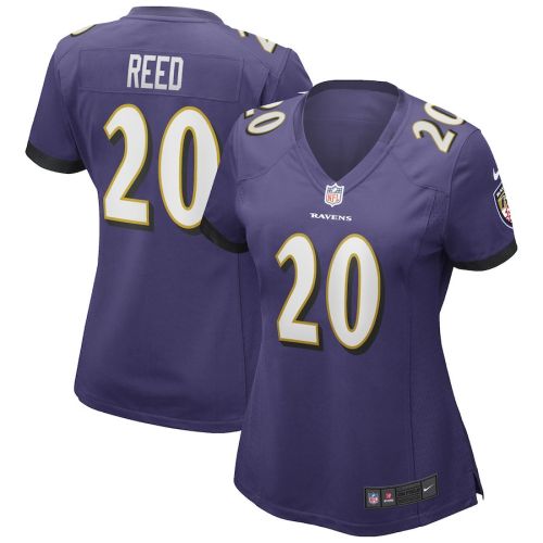 Ed Reed 20 Baltimore Ravens Women's Game Retired Player Jersey - Purple