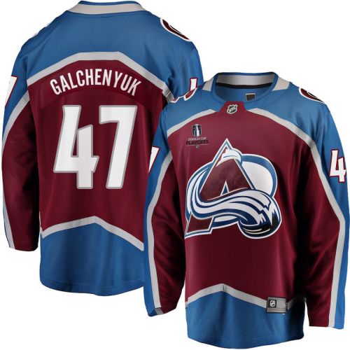 Alex Galchenyuk 47 Colorado Avalanche Stanley Cup 2023 Playoffs Patch Home Breakaway Men Jersey - Burgundy