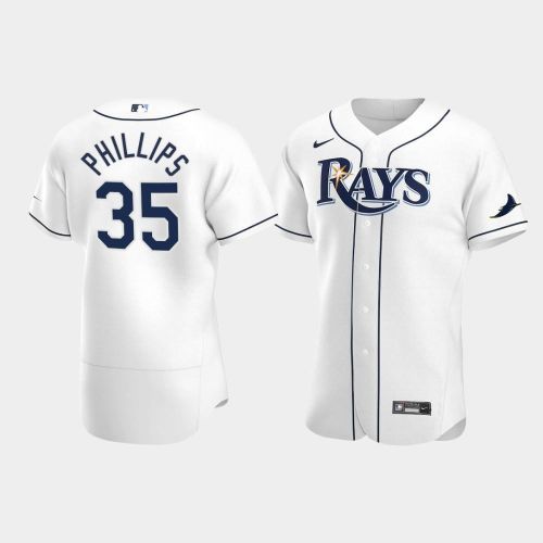 Brett Phillips 35 Tampa Bay Rays White Home Jersey Jersey